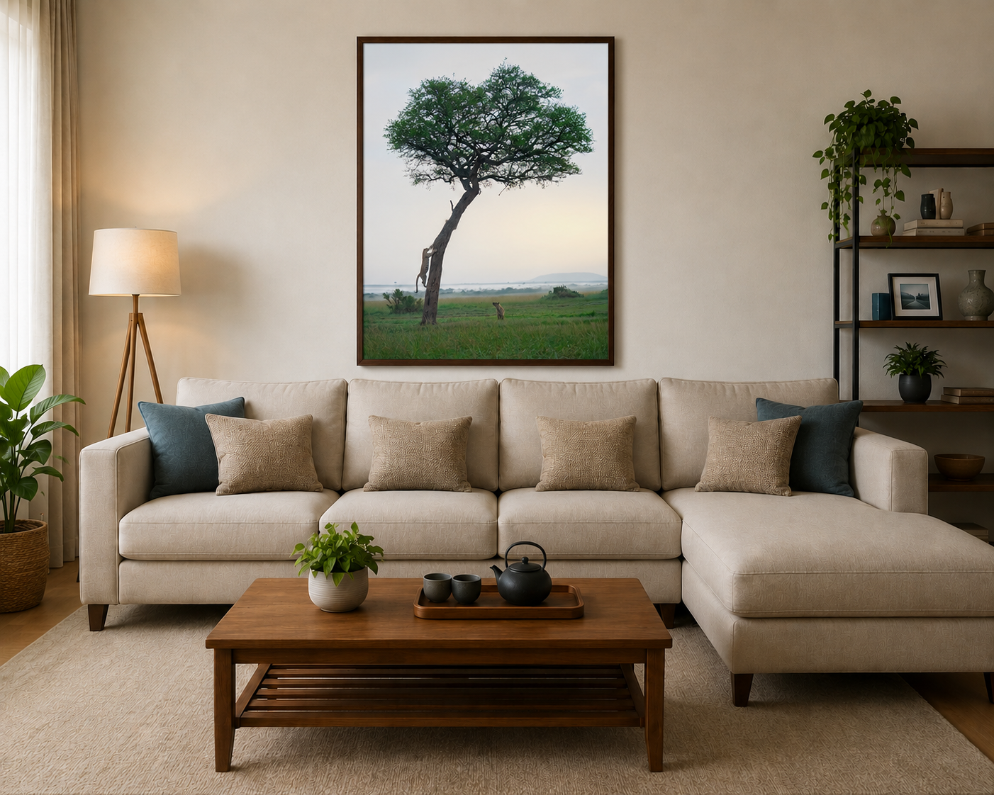 Leopard Climbing Tree
