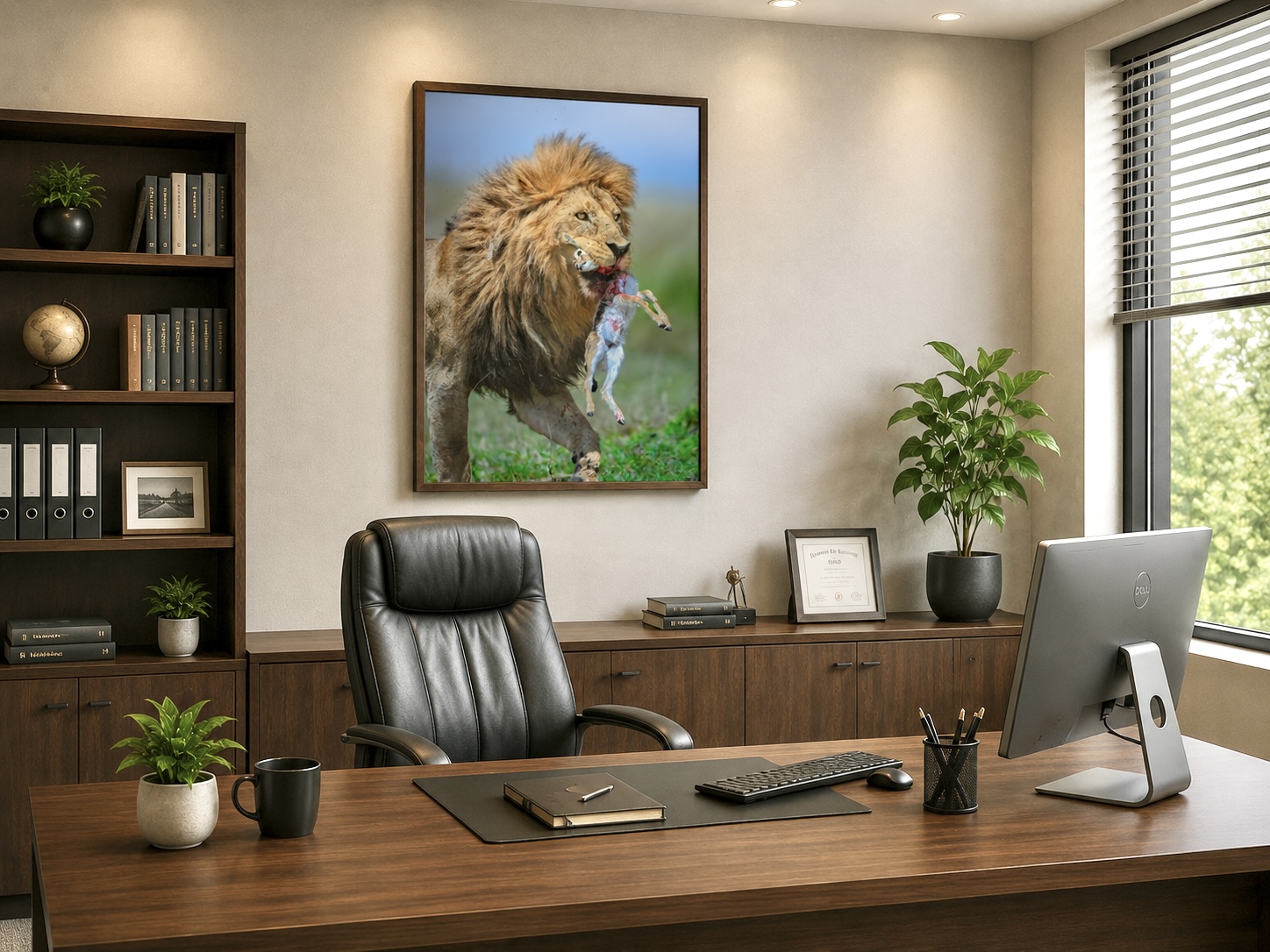 Lion With Kill