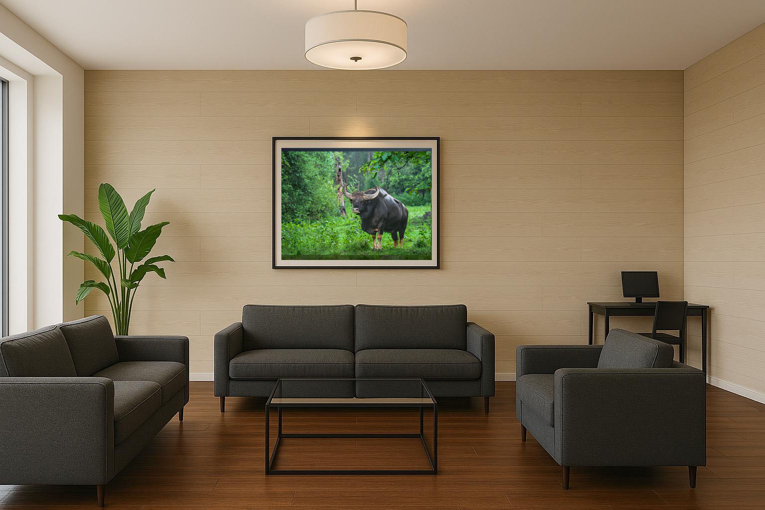 Muscular and Powerful Indian Gaur